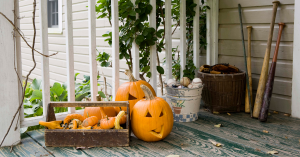 Fall porch decorations
